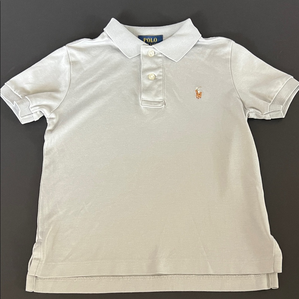Polo by Ralph Lauren Boys Light Gray Polo Shirt